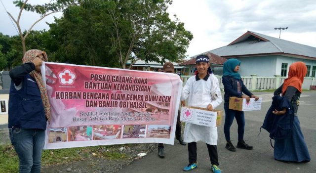 PMI Haltim Galang Dana Untuk Korban Gempa Aceh dan Banjir Obi