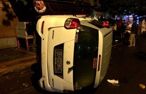 Kecelakaan Tunggal, Sembilan Orang Dilarikan Ke Rumah Sakit