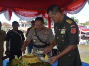 Korem 152 Babullah Dan Polda Malut Gelar Upacara Gabungan Peringati HUT Ke 14