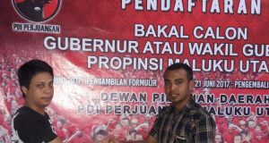 Haji Bur Resmi Ambil Formulir Cagub di PDI-P Malut
