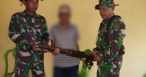 Kodim Ternate Amankan 7 Pucuk Senpi Organik dan Rakitan