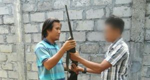 Satgas Opster Tobelo Kembali Amankan Senpi dari Warga