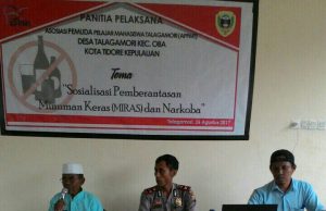 Tangkal Narkoba dan Miras Mahasiswa Talagamori Gelar Sosialisasi