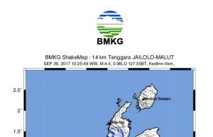 Hari Ketiga Gempa di Halmahera Barat Terjadi sebanyak 1248 Kali