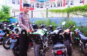 Rajia Rutin Satlantas Polres Ternate Amankan Puluhan Kendaraan