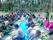 Makan Patita dan Atraksi Yong Moo Do Meriahkan HUT TNI di Lokasi TMMD ke 100