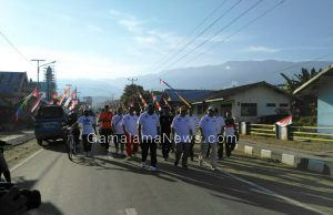 KPU Halsel Gelar Jalan Sehat Sadar Pemilu