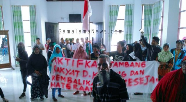 Minta Aktifkan Tambang Rakyat Warga Kubung Demo Kantor Dewan