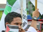 Bela Palestina Puluhan Mahasiswa Ternate Turun ke Jalan