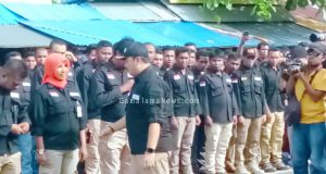 Bawaslu Malut Gelar Apel Siaga Pengawasan Pertama di Seluruh Indonesia