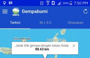 Gempa Berkekuatan 5.4 SR Guncang Halsel