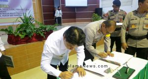 Pemda Halbar dan Polres Halbar kerja sama Pengawasan Dana Desa