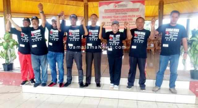 Panwas Halbar Deklarasi Tolak dan Lawan Politik Uang