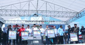 Deklarasi Pilkada Damai Malut, Empat Paslon Lepas Merpati