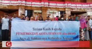 Rapat Paripurna Tentang Persetujuan Pembentukan Kelurahan Tongole