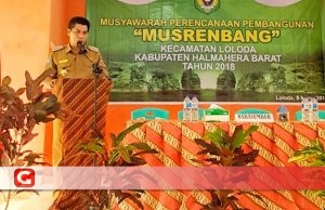 Bupati Buka Musrenbang Kecamatan Loloda
