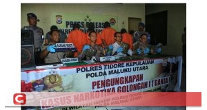 Polres Tidore Amankan 5 Orang Remaja Terduga Narkoba