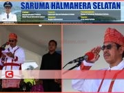 Bupati Halsel Pimpin Upacara Hut Halsel ke 15