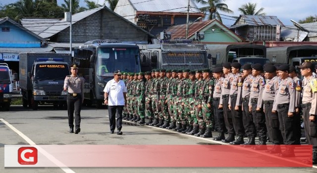 Bupati Bahrain Pimpin Apel Gelar Pasukan Operasi Ketupat 2018