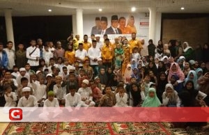 Berbagi Kebahagiaan, DPD I Hanura buka Puasa bersama Ratusan Anak Yatim Piatu