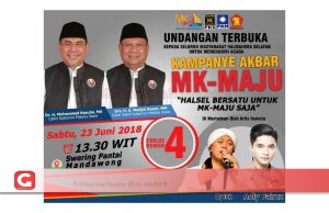 Pendukung dan Simpatisan MK-Maju Target Banjiri Kampanye Akbar