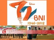 Peringati Hut BNI ke 72, BNI Cabang Ternate Gelar Pemotongan Tumpeng