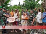 Wajah bisa Garang tetapi Hati untuk Masyarakat, KODIM 1508 Tobelo Bantu Warga Bangun Jamban