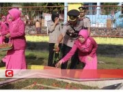 Polres Tidore Ziarah Tabur Bunga di Makam Tugu Brimob