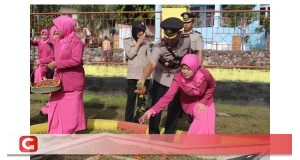 Polres Tidore Ziarah Tabur Bunga di Makam Tugu Brimob