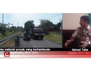 Wajah Kota Telihat Semrawut, Tumpukan Sisa Material Proyek Bahayakan Pengguna Jalan, Kepala BLH Halut Angkat Bicara