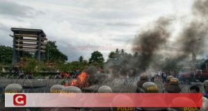 Demo Diwarnai Kericuhan di Pleno Rekapitulasi