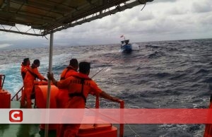Ini Kronologis Penyelamatan Kapal Nelayan yang Alami Mati Mesin di Perairan Halmahera Barat