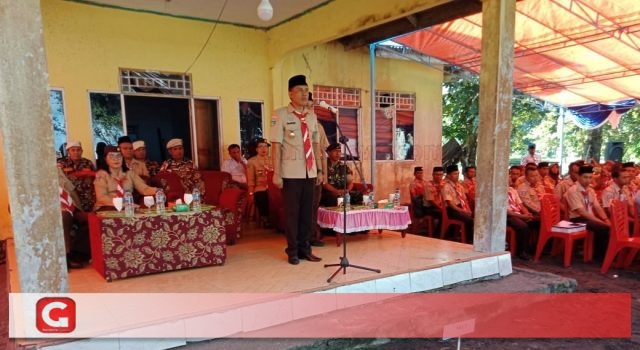 HUT Pramuka ke 57, Wabup Halbar Bertindak sebagai Inspektur Upacara