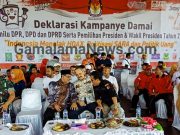 Deklarasi Kampanye Damai, KPU Malut Himbau Peserta Pemilu jangan Menyebarkan Politisasi SARA, Kebencian dan Hoax