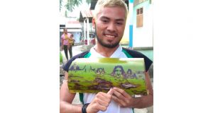 Gambar di Pelepah Pisang Hebohkan Warga Wawama Morsel