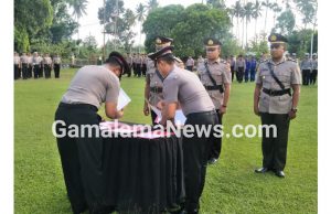 Jabatan Kasat Bimas Polres Halut dan Kapolsek Tobelo, Resmi Diserahterimakan