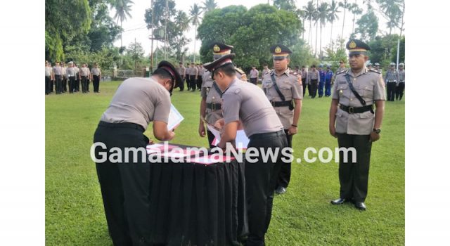Jabatan Kasat Bimas Polres Halut dan Kapolsek Tobelo, Resmi Diserahterimakan