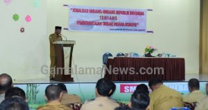 Pemkot Tidore Gelar Sosialisasi UU Tindak Pidana Korupsi