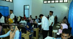 Sekda Tikep Pantau Simulasi CAT