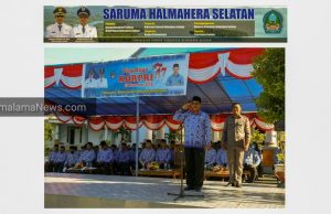 Bupati Halsel Pimpin Upacara Hut Korpri Ke-47