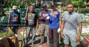 Bhabinkamtibmas Salero, Lurah dan Babinsa Gotong Royong bersama Warga, Peduli Kebersihan Lingkungan