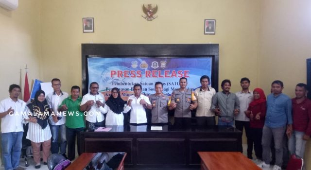 Dinsos dan Polres Morotai Resmi Bentuk Satgas Pengawasan Bantuan Sosial