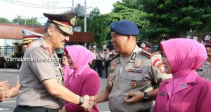 Kapolda Malut, Pimpin Kenaikan Pangkat Perwira, Bintara, Tamtama dan PNS Polri