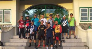 Menjaga Kamtibmas Wakapolda dan PJU Gowes di Seputaran Kota Ternate