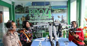 Sosialisasi Millenial Road Safety Festival di RRI Ternate