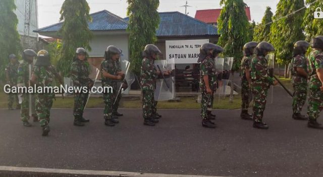 Lanal Ternate Gelar Simulasi Pengamanan Konflik Pemilu