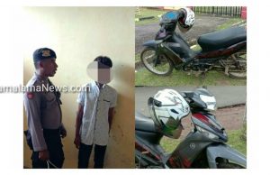 Curi Motor, Tersangka Masih Di Bawah Umur, Diciduk Polisi