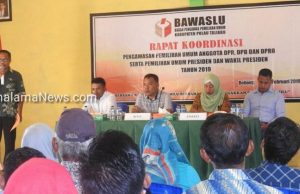 Menuju Pemilu 2019, Bawaslu Taliabu Gelar Rapat Koordinasi Pengawasan