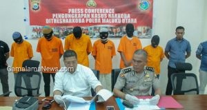 Direktorat Narkoba Polda Malut Bekuk 9 Pemakai dan Pengedar Narkoba di Bulan Januari dan Februari