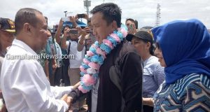 Kedatangan Menpora Disambut Wakil Bupati Morotai
